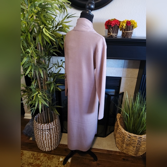 MAX SPORT Elegant Women's Mauve Full Length Cardigan - Picture 3 of 7